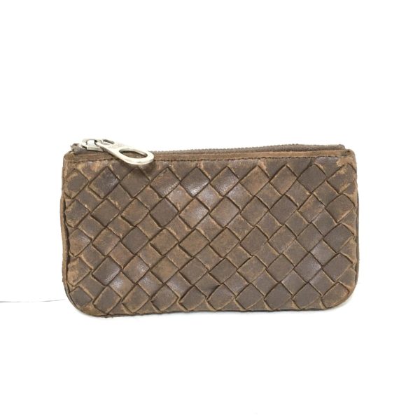 37957546 1 Bottega Veneta Intrecciato Coin Case Leather Brown