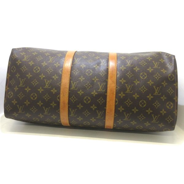 37957609 4 Louis Vuitton Keepall Monogram Canvas Boston Bag Brown