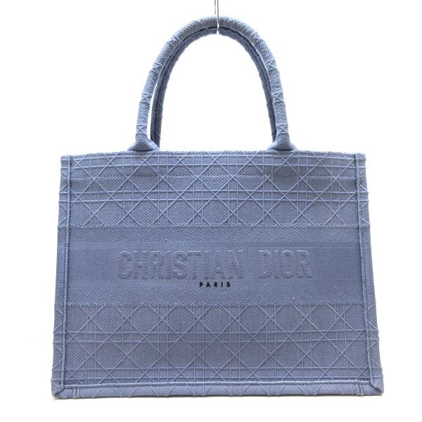 37959579 1 Dior Book Tote Medium Bag Cannage Stitch Blue Gray