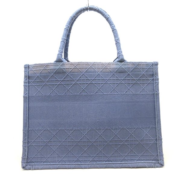 37959579 3 Dior Book Tote Medium Bag Cannage Stitch Blue Gray