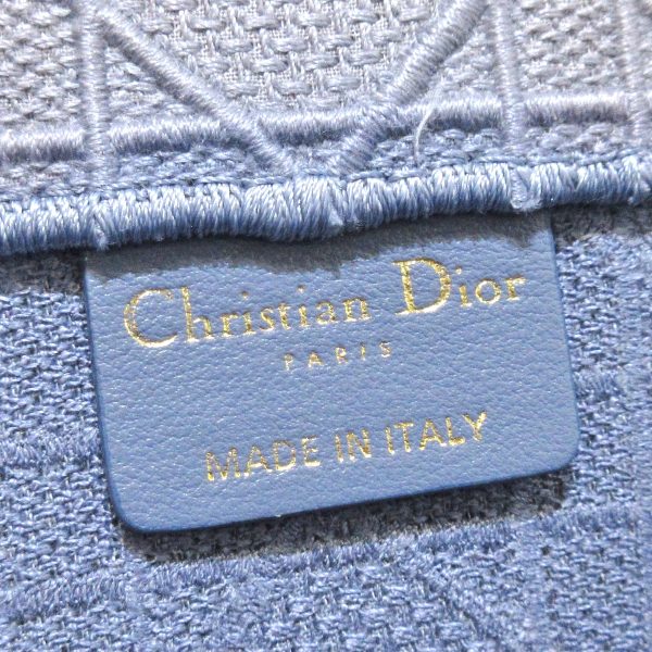 37959579 7 Dior Book Tote Medium Bag Cannage Stitch Blue Gray