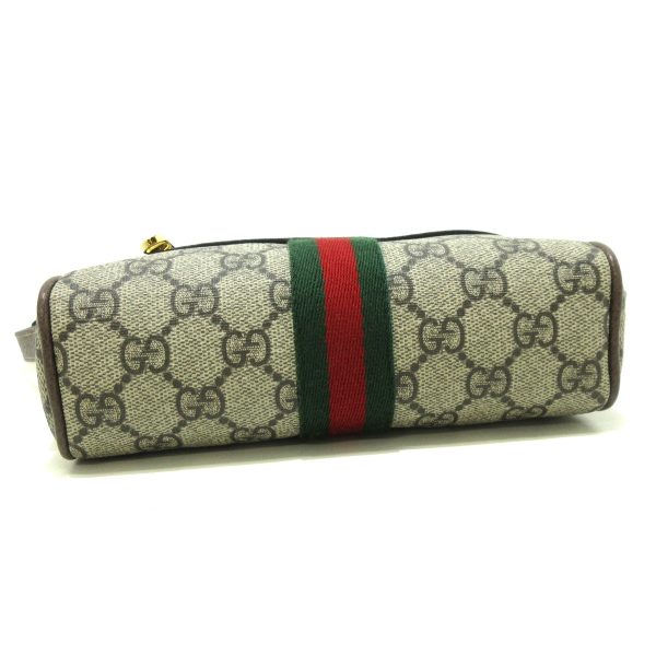 37959592 4 Gucci Ophidia PVC Shoulder Bag Gray Beige Red Green