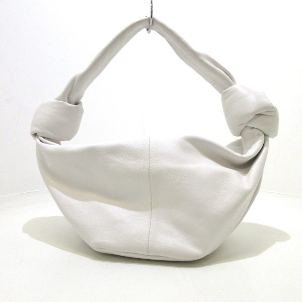 37963474 1 Bottega Veneta Double Knot Handbag Leather White