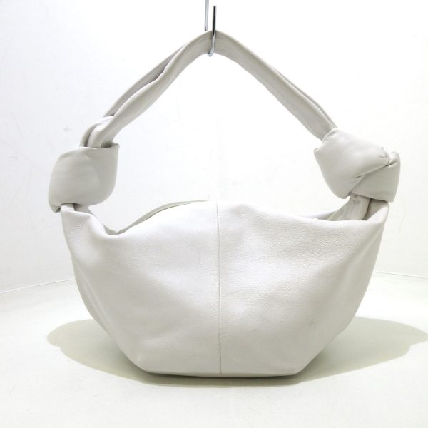 37963474 3 Bottega Veneta Double Knot Handbag Leather White