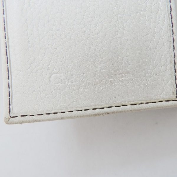 37977730 5 Dior Trifold Wallet Ivory Leather