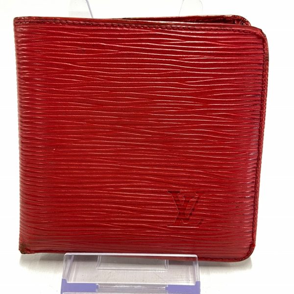 38061377 1 Louis Vuitton Porte Bier Cult Epi Leather Bifold Wallet Castilian Red