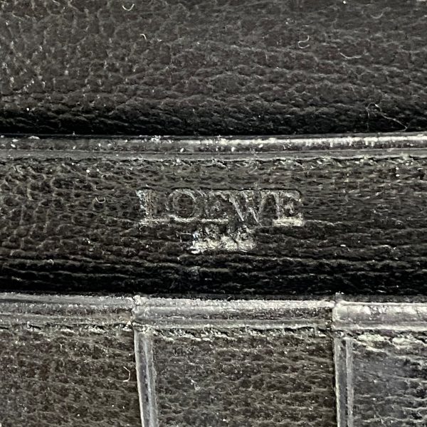 38067284 5 Loewe Velazquez Long Wallet Embossed Leather Black