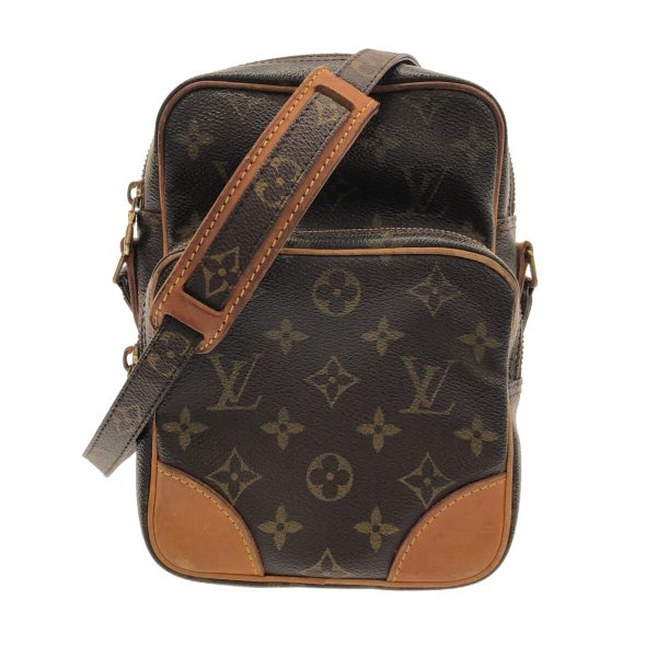 38067412 1 Louis Vuitton Amazon Monogram Canvas Shoulder Bag Brown