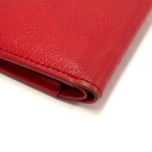 38067693 8 Yves Saint Laurent Leather Bifold Wallet Red