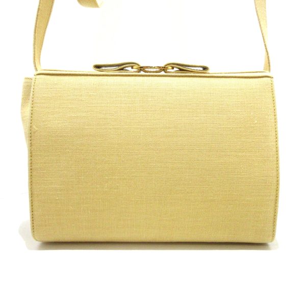 38070484 3 Salvatore Ferragamo Vara Shoulder Bag Yellow Linen