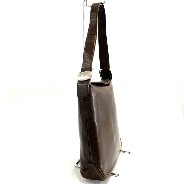 38071481 2 Salvatore Ferragamo Vara Shoulder Bag Brown Leather