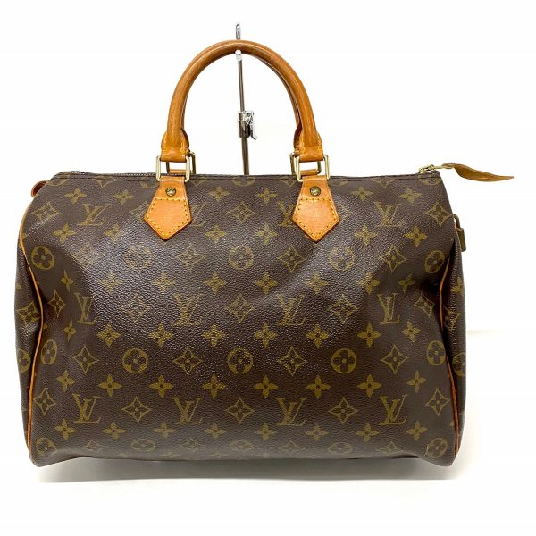 38072266 1 Louis Vuitton Speedy Monogram Canvas Handbag Brown