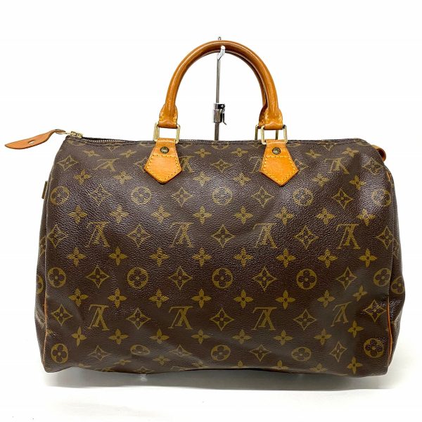 38072266 3 Louis Vuitton Speedy Monogram Canvas Handbag Brown