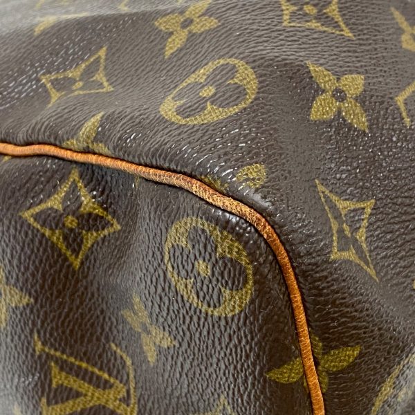 38072266 5 Louis Vuitton Speedy Monogram Canvas Handbag Brown