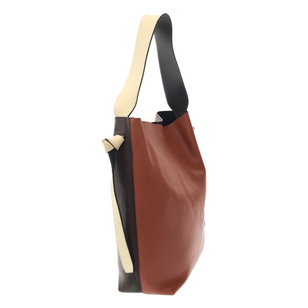 38076936 2 Celine Twisted Cabas Leather Tote Bag Brown