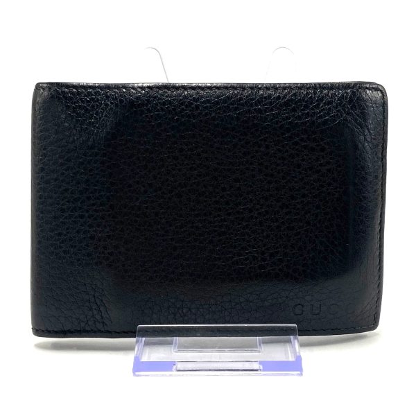 38076995 1 Gucci Leather Bifold Wallet Black