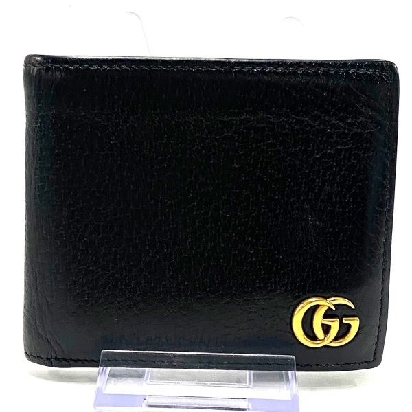 38076999 1 Gucci GG Marmont Leather Bifold Wallet Black