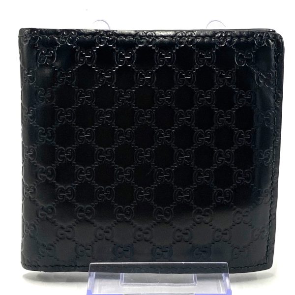 38077003 1 Gucci Micro Gucci Shimaline Leather Bifold Wallet Black