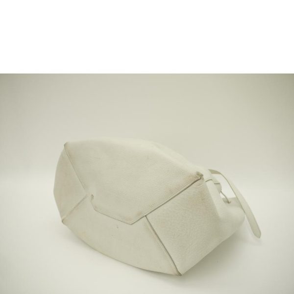 38083 3 Celine Phantom Small Hippo Bag White