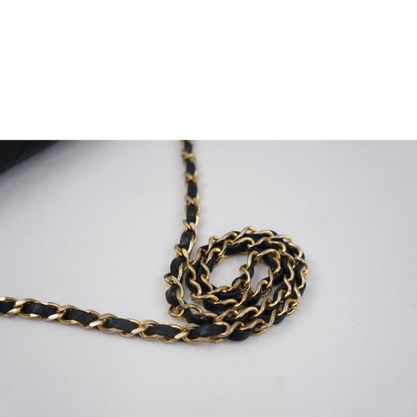 38112 3 Chanel Matelasse Caviar Skin Chain Hand Bag