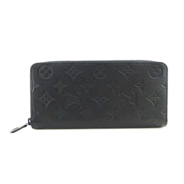 38206 1 Louis Vuitton Zippy Wallet Vertical Monogram Shadow Black