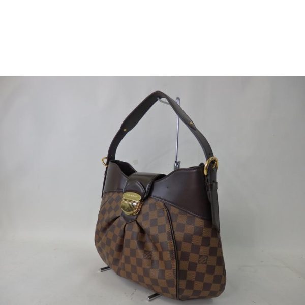 38212 3 Louis Vuitton Sistina MM Damier Shoulder Bag Brown