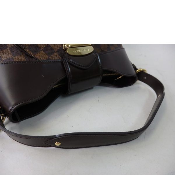 38212 5 Louis Vuitton Sistina MM Damier Shoulder Bag Brown