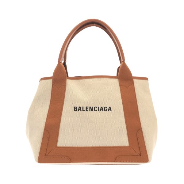 38247769 1 Balenciaga Navy Hippo S Canvas Tote Bag Ivory