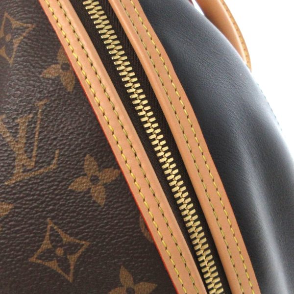 38248046 15 Louis Vuitton LV Souple Monogram Canvas Calf Leather Handbag Brown