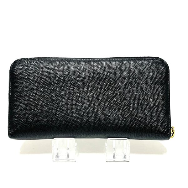 38248697 2 Prada Long Wallet Leather Black