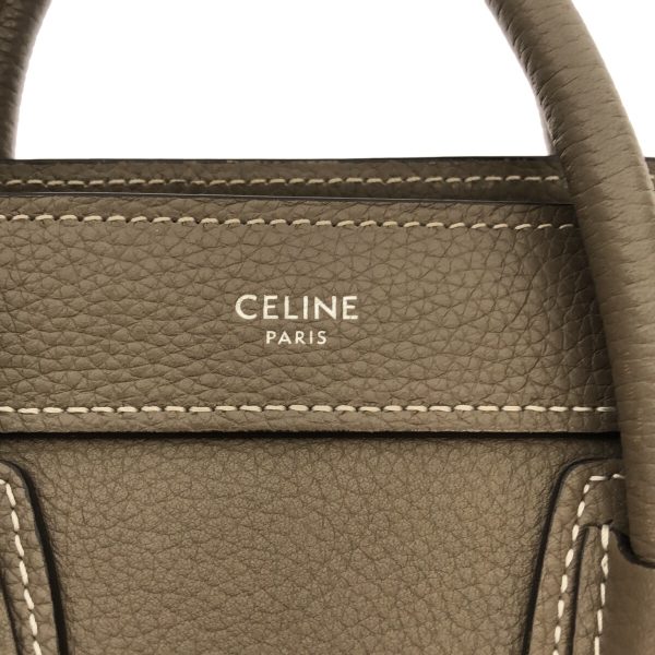 38248717 7 Celine Luggage Nano Drummed Calf Shopper Handbag Suri