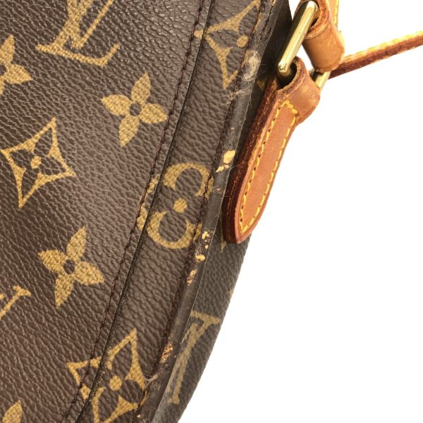 38248929 12 Louis Vuitton Saint Cloud Monogram Canvas Shoulder Bag Brown