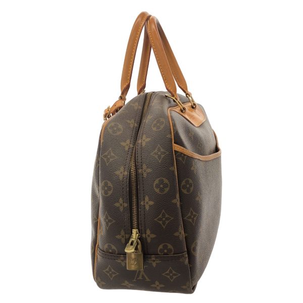 38249308 2 Louis Vuitton Deauville Monogram Canvas Handbag Brown