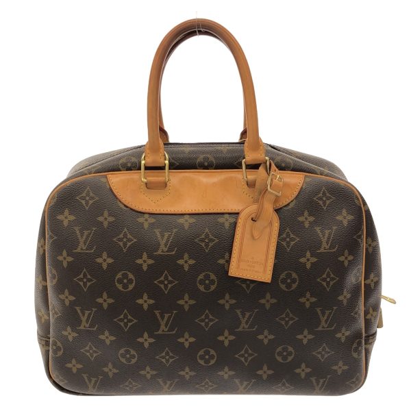 38249308 3 Louis Vuitton Deauville Monogram Canvas Handbag Brown