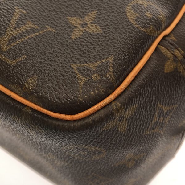 38249308 5 Louis Vuitton Deauville Monogram Canvas Handbag Brown