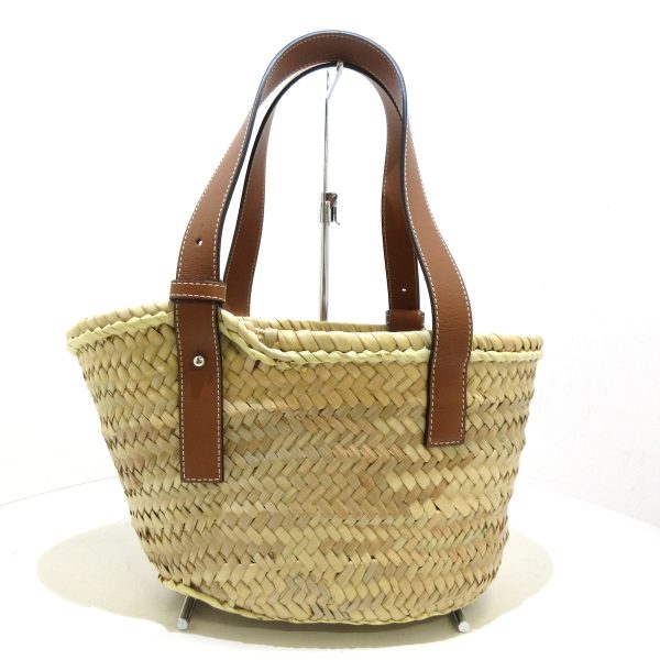 38249497 3 Loewe Basket Small Tote Bag Palm Leaf Calfskin Ivory