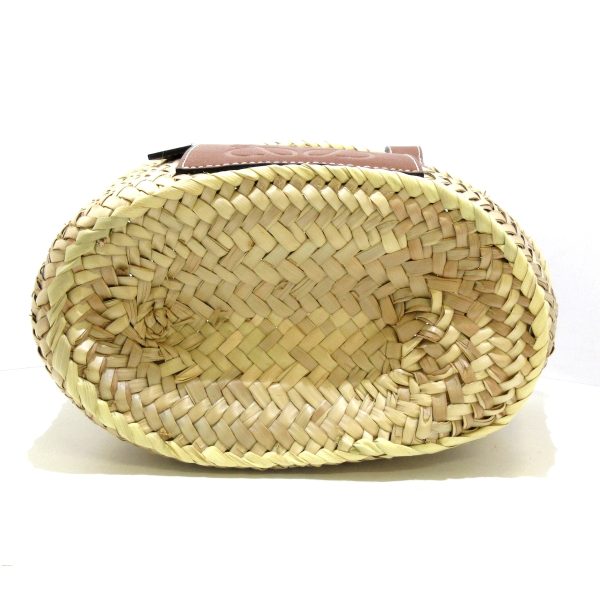 38249497 4 Loewe Basket Small Tote Bag Palm Leaf Calfskin Ivory