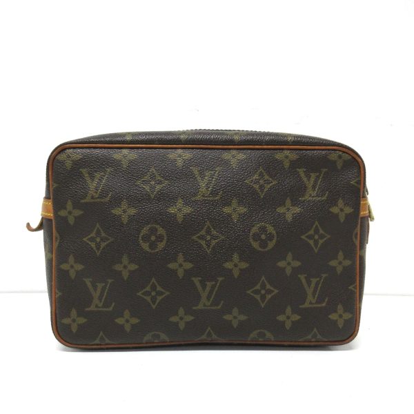 38249504 3 Louis Vuitton Compiegne Monogram Canvas Bag Brown