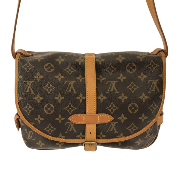 38249604 3 Louis Vuitton Saumur Monogram Canvas Shoulder Bag Brown