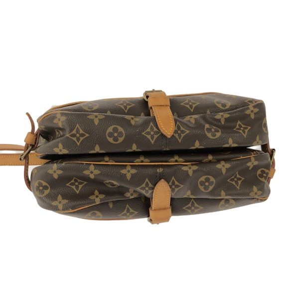 38249604 4 Louis Vuitton Saumur Monogram Canvas Shoulder Bag Brown