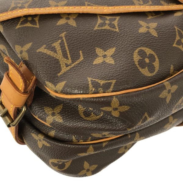 38249604 5 Louis Vuitton Saumur Monogram Canvas Shoulder Bag Brown