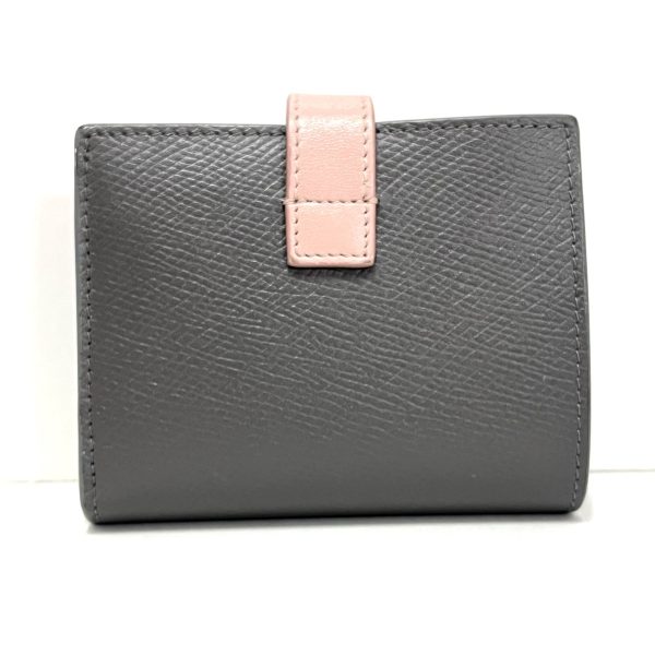 38249628 2 Celine Small Strap Bifold Leather Wallet Gray