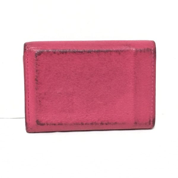 38249693 2 Louis Vuitton Portefeuille Lock Calf Leather Mini Trifold Wallet Hot Pink