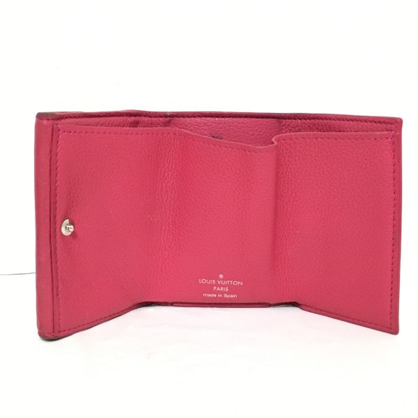 38249693 3 Louis Vuitton Portefeuille Lock Calf Leather Mini Trifold Wallet Hot Pink