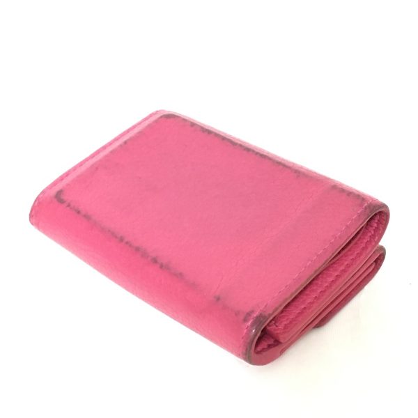 38249693 9 Louis Vuitton Portefeuille Lock Calf Leather Mini Trifold Wallet Hot Pink