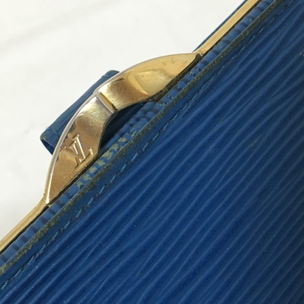 38249761 10 Louis Vuitton Porte Monet Bier Viennois Leather Bifold Wallet Toledo Blue