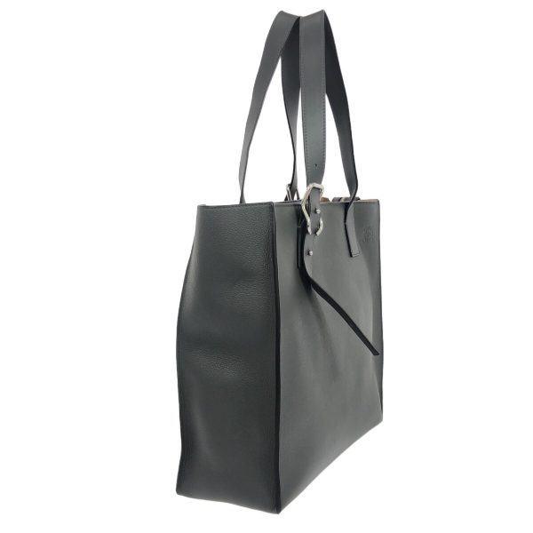 38249911 2 Loewe Buckle Calf Soft Grain Tote Bag Gray