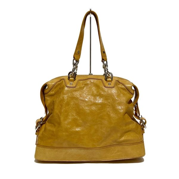 38249914 3 Celine Enamel Leather Handbag Yellow