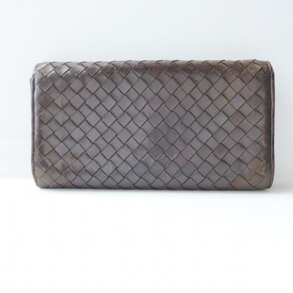 38249980 2 Bottega Veneta Intrecciato Long Wallet Leather Brown