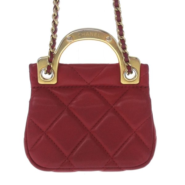 38250007 3 Chanel Matelasse Shoulder Bag Lambskin Red